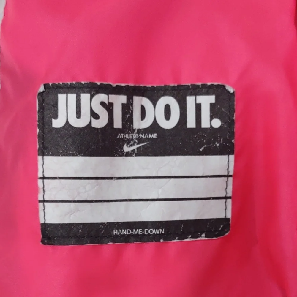 NIKE Cream and Black Fuzzy Jacket